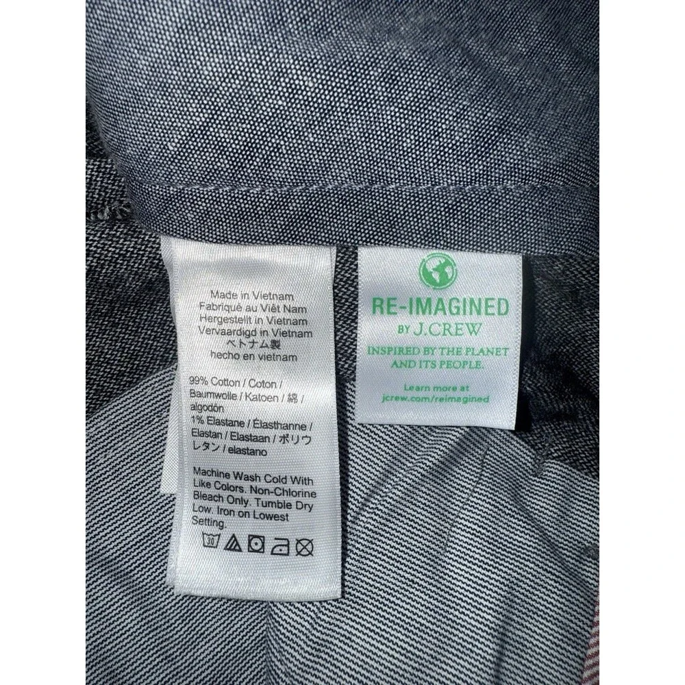 NWT J. Crew 770 Straight Dress Pants Gray Brushed Twill Stretch  Size 29x32 $118